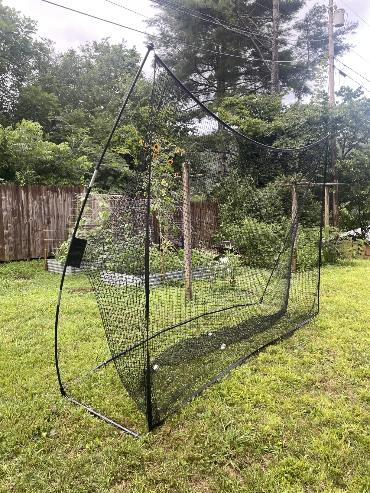 Golf Practice Net 10x7 FT, Heavy Duty & Easy Quick Setup with Sturdy Frame, Portable Hitting Net with Carry Bag for Backyard Indoor Outdoor Golf Swing Chipping Training, Ideal Gift for Men Dad customer photo 1