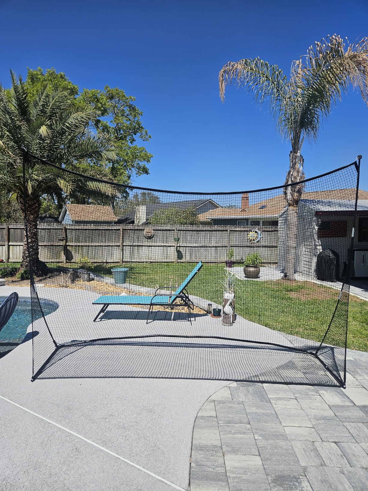 Golf Practice Net 10x7 FT, Heavy Duty & Easy Quick Setup with Sturdy Frame, Portable Hitting Net with Carry Bag for Backyard Indoor Outdoor Golf Swing Chipping Training, Ideal Gift for Men Dad customer photo 2