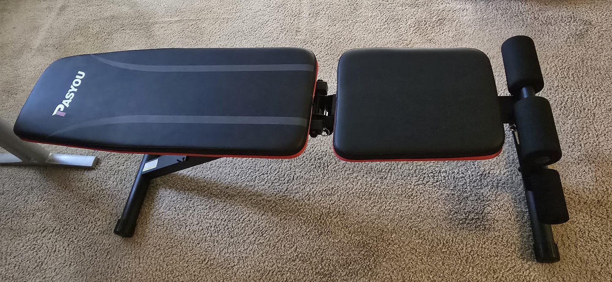 PASYOU Adjustable Weight Bench, Foldable, Incline Decline Flat customer photo 2