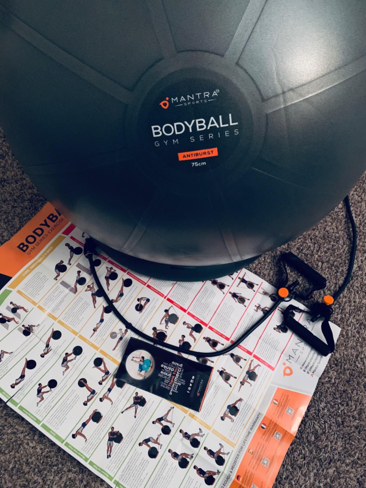 Yoga Ball Chair for Office Desk with Base - Ergonomic Balance & Stability Exercise Ball Seat for Adults - Active Sitting for Posture, Core & Back Pain Relief, Home Gym, Therapy, Pump customer photo 2