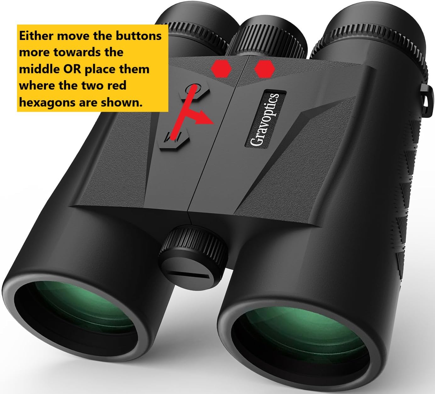 10x42 Laser Rangefinder Binoculars 2624 Yard (Green) customer photo 2