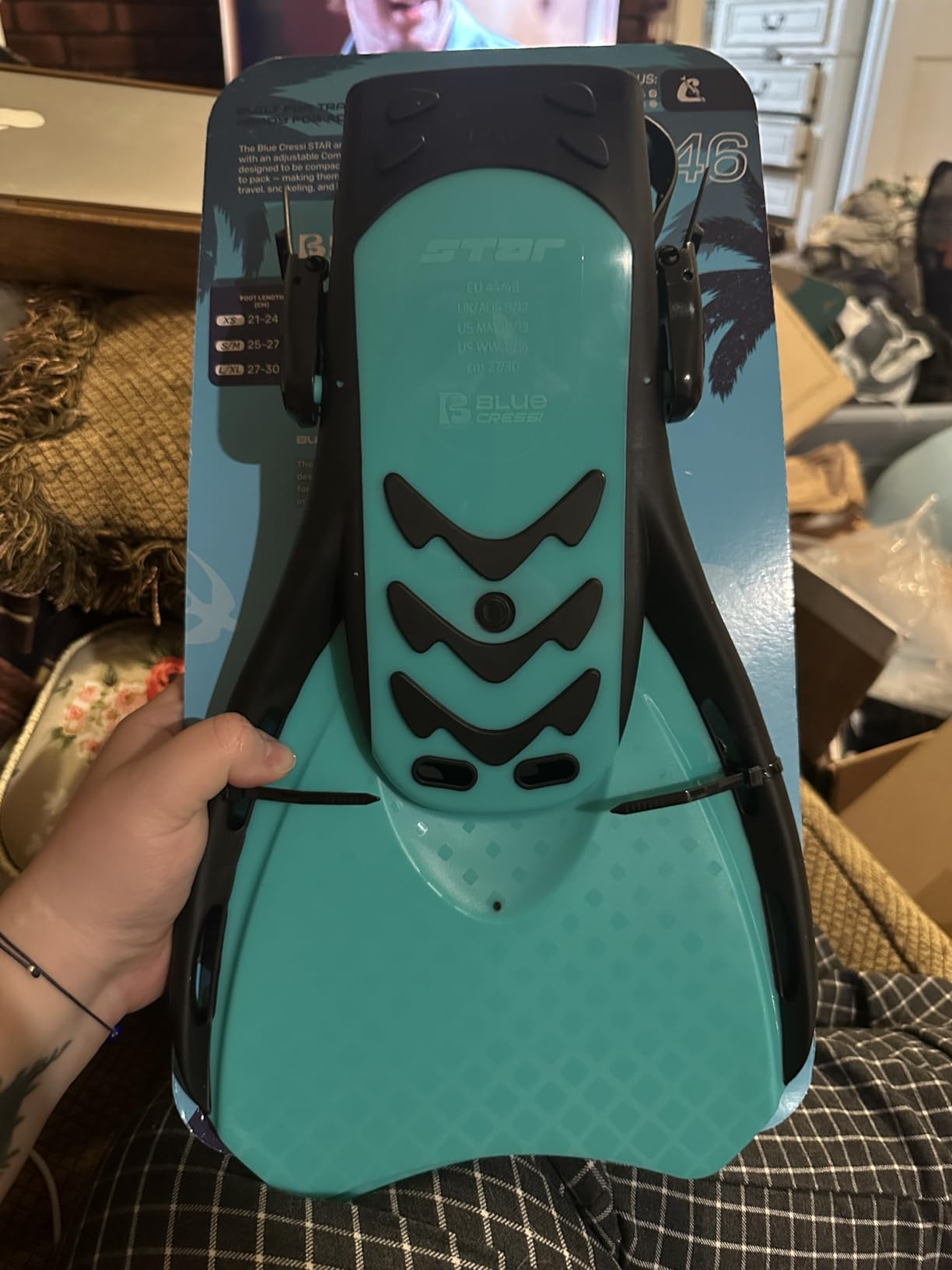 Cressi Star Short Adjustable Open Heel Fins - Light for Travel, Robust and Durable Design - Designed in Italy customer photo 1