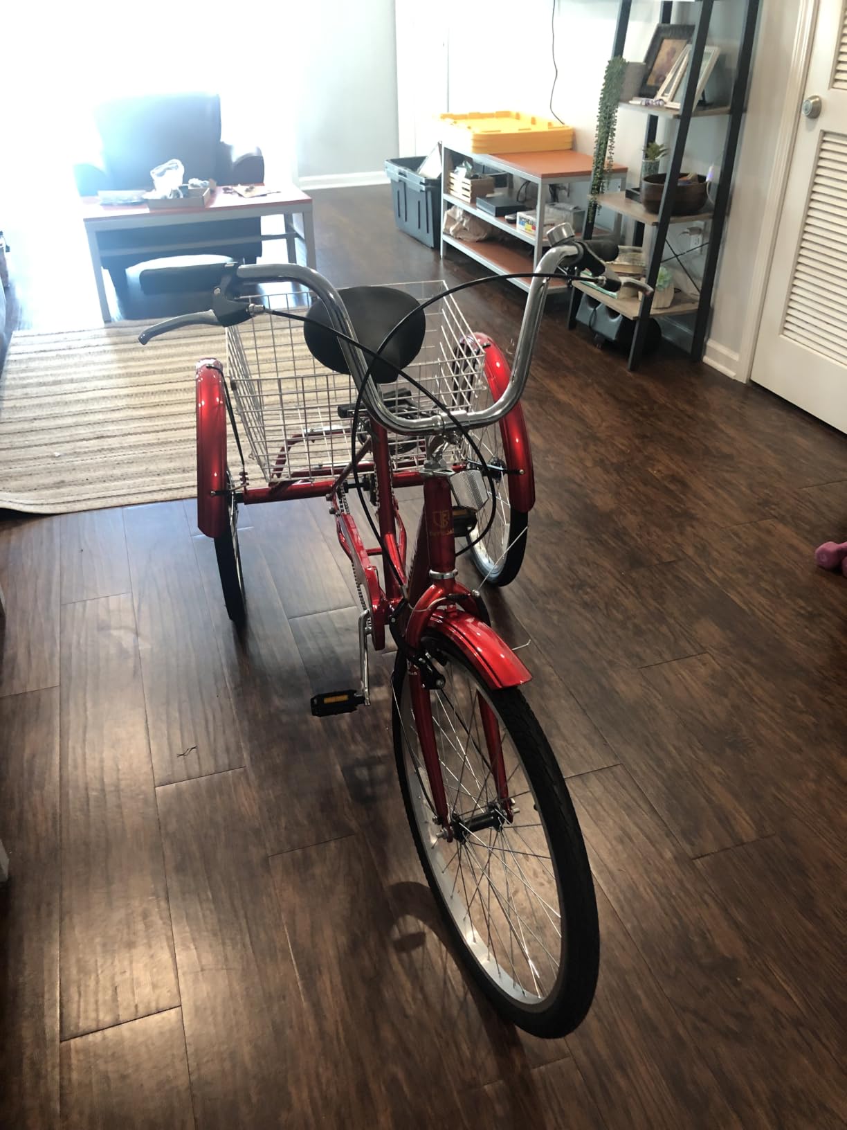 Betterland 24/26 Inch Adult Tricycle, Comfort Tricycle with Large Basket, Stable 3-Wheel Cruise Bicycle for Shopping, Beach and City customer photo 1