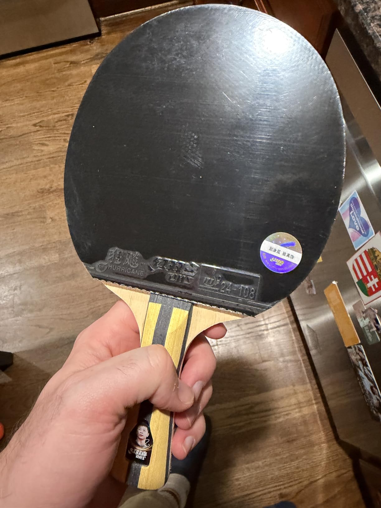 DHS Ping Pong Paddles, Table Tennis Racket with Hurricane 3 High Spin & Speed for Advanced Offensive Players, Flared Handle customer photo 1