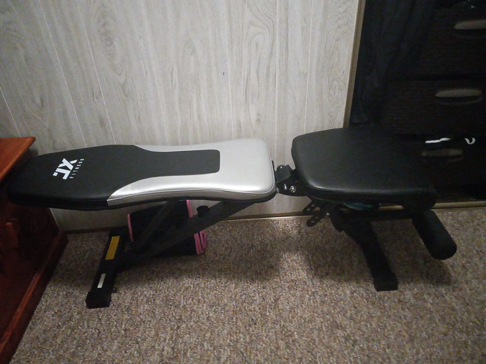 Extended Flat Weight Bench, Extra Long Workout Bench for Weightlifting and Strength Training, 1000lbs Capacity, Home Gym Equipment customer photo 2