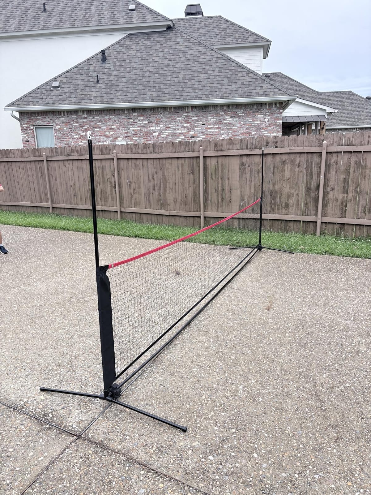 OLIXIS Badminton Net Set, 10FT/14FT/17FT Wide, 3-5FT Adjustable Height Multi Sport Net for Pickleball, Tennis, Volleyball, Soccer Tennis, Indoor Outdoor with Carry Bag, Easy Setup for Backyard customer photo 2
