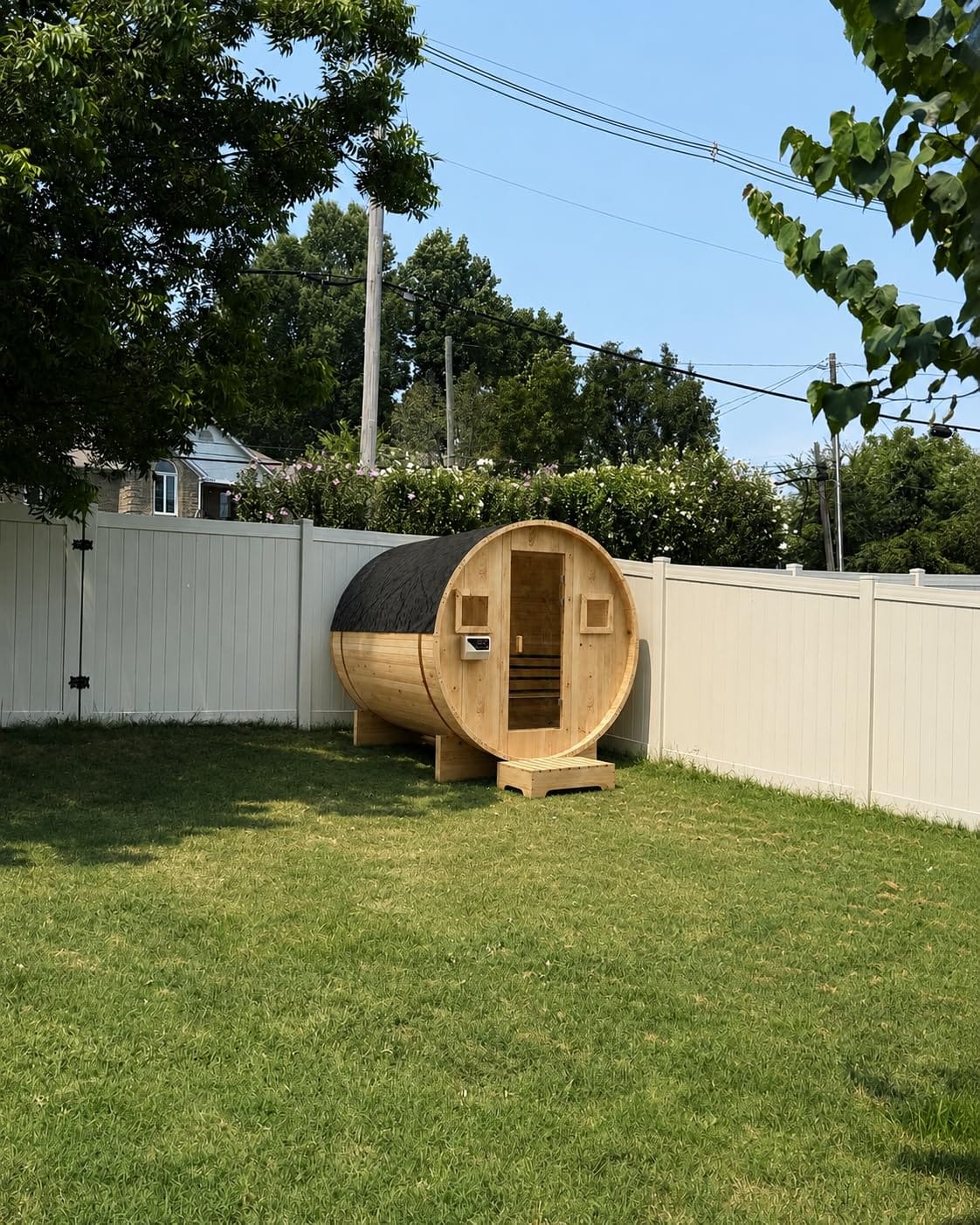 Outdoor Traditional Barrel Sauna customer photo 1