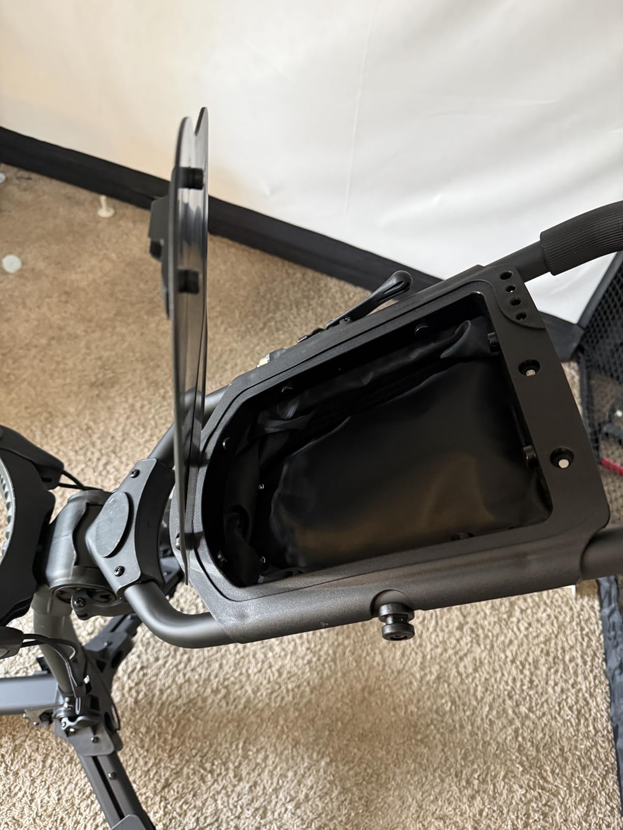 T2Lite Golf Push Cart | Lightweight, Ultra-Compact Folding Golf Cart | Large All Terrain Wheels | Umbrella Holder Included | Deep Storage Console | Adjustable Handle customer photo 2