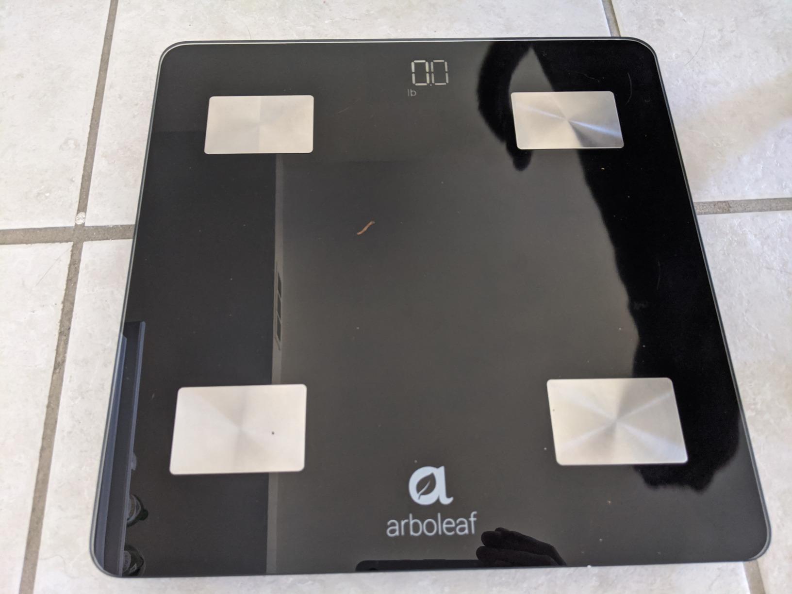 Arboleaf 8-Electrode Body Composition Scale with Handle Display, Black | Eye-level 5.3-inch Display, 50+ Body Metrics, Bluetooth App Sync, and 400 lb Capacity for Everyday Home Fitness Tracking customer photo 1
