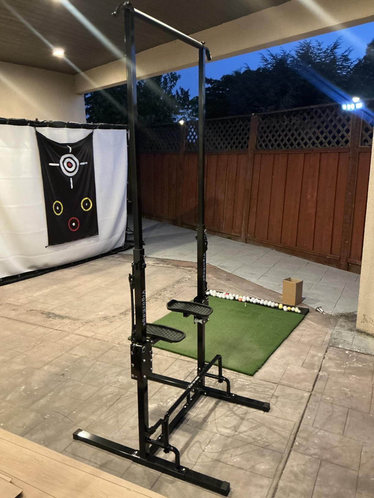 Assisted Pull Up Machine, Adjustable Pull Up Trainer with Foot Assistance Platform, Pull Up Bar Station for Beginners Adults, Home Gym Equipment for Back, Arm & Upper Body Workout, 330LBS Capacity customer photo 2