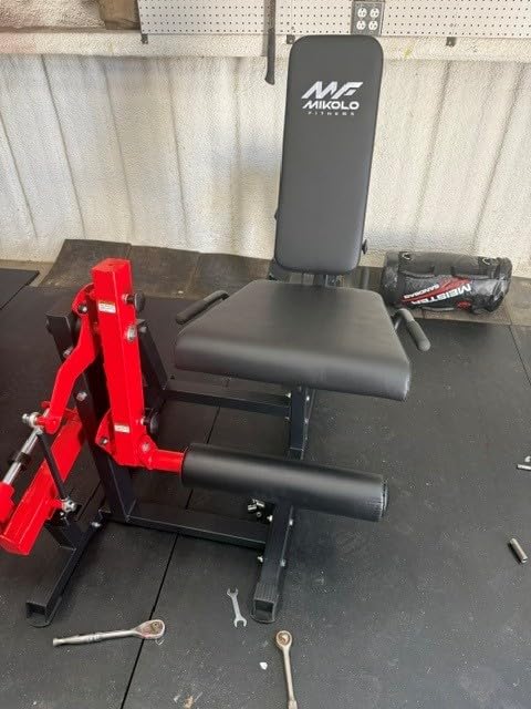 Mikolo Leg Extension and Curl Machine, Adjustable Leg Curl Machine for Home Gym, Seated Leg Extension and Lying Leg Curl Machine, Leg Workout Equipment with 1:1 Resistance System customer photo 1