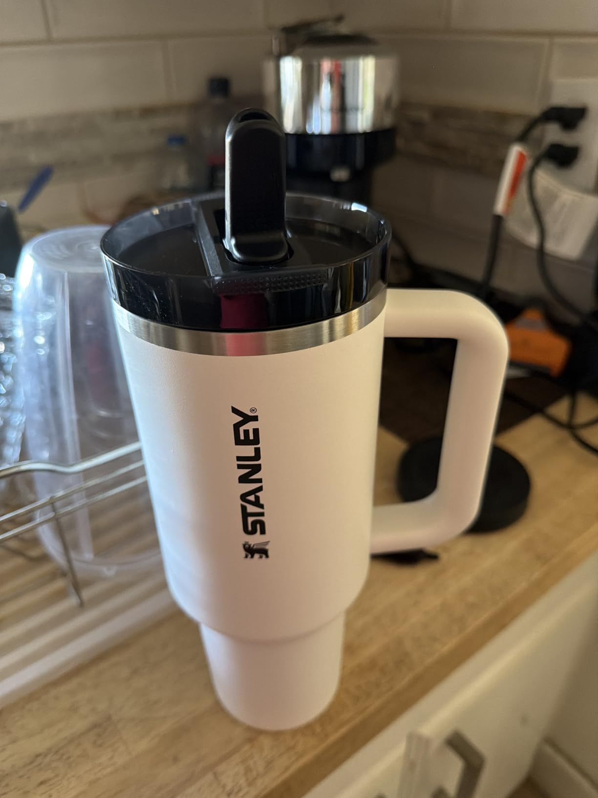 STANLEY Quencher ProTour Flipstraw Tumbler, 40 oz, Cornflower Admiral Blue | Built-In Straw & Handle | Cupholder Compatible for Travel | Leakproof Insulated Stainless Steel Cup | BPA-Free customer photo 2