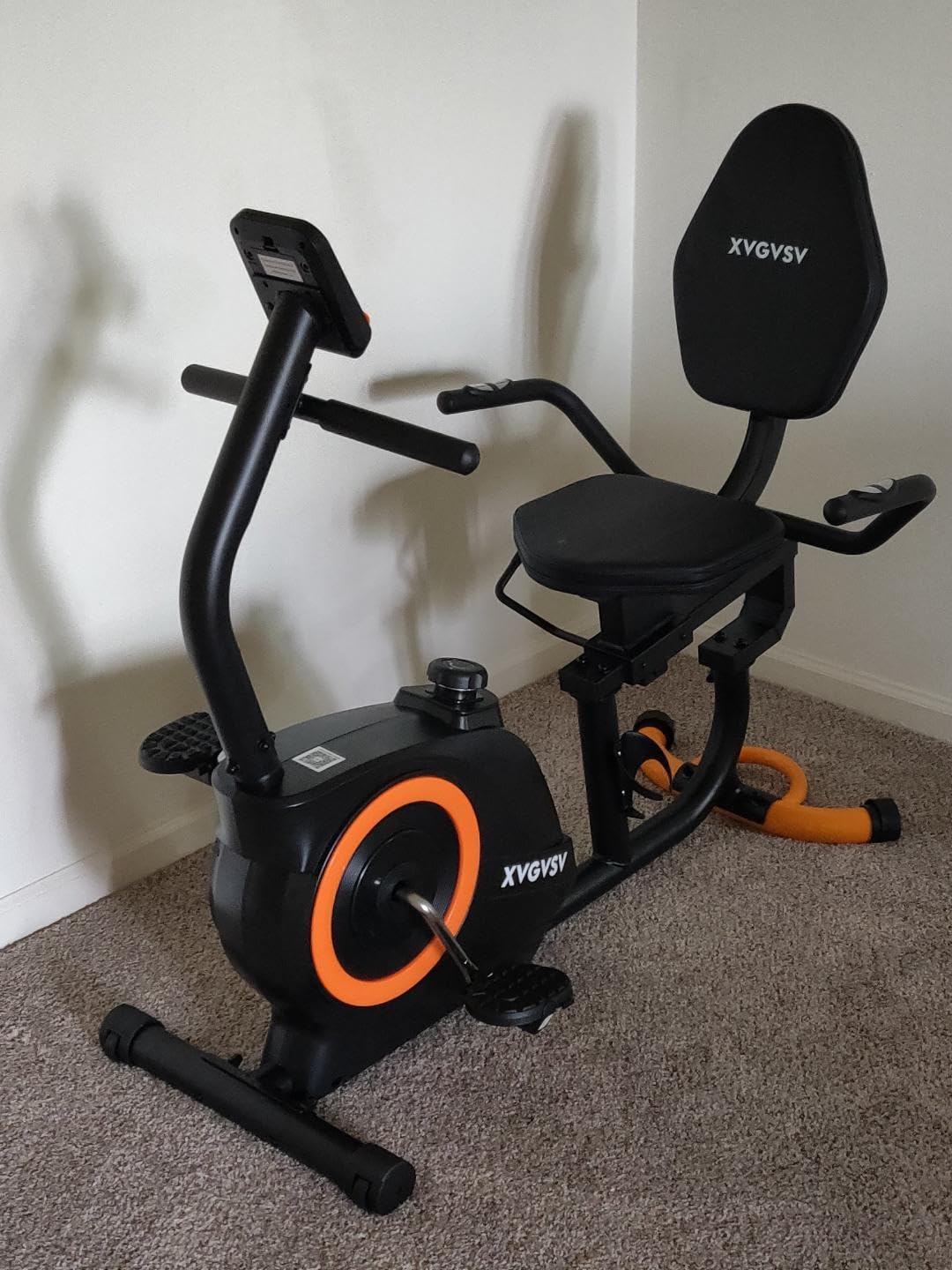 Recumbent Exercise Bike for Home, Recumbent Stationary Bikes for Seniors | Quiet Recumbent Bikes for Seniors & Aduts, 16-Level Resistance, Adjustable Seat, Supports 400LB, Pulse Sensors & LCD Display customer photo 1