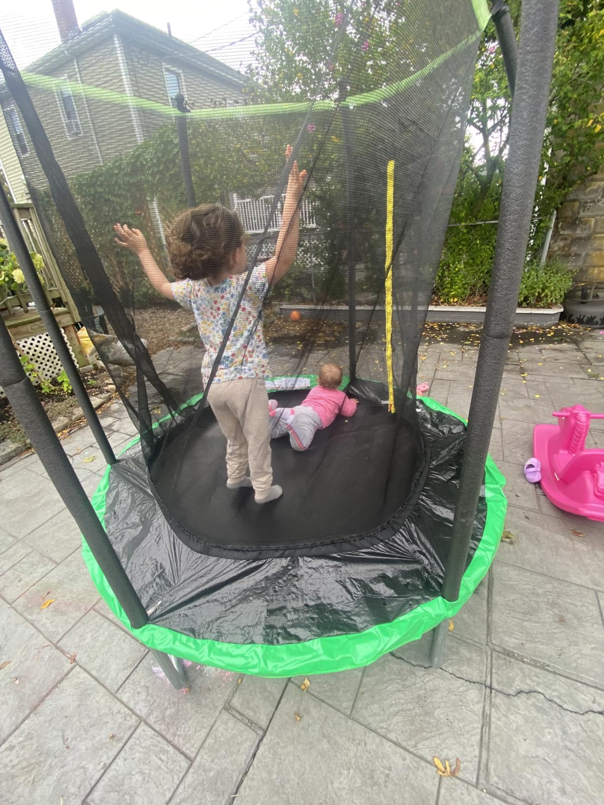 12 FT/14 FT Rectangle Trampoline with Net | Perfect Outdoor Rectangular Trampolines for Kids - Gymnastics Style Tranpoline with Enclosure & Ladder, Max Load 440 lbs customer photo 1