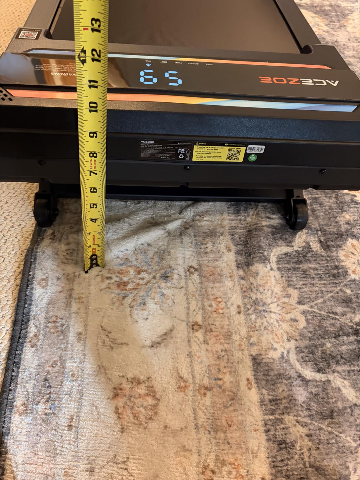Walking Pad Treadmill with 15% AUTO Incline, Under Desk Treadmill for Home Small Space, 3.0HP Quiet Brushless with 300lbs Weight Capacity, LED Dispaly, Bluetooth Speaker, APP customer photo 2