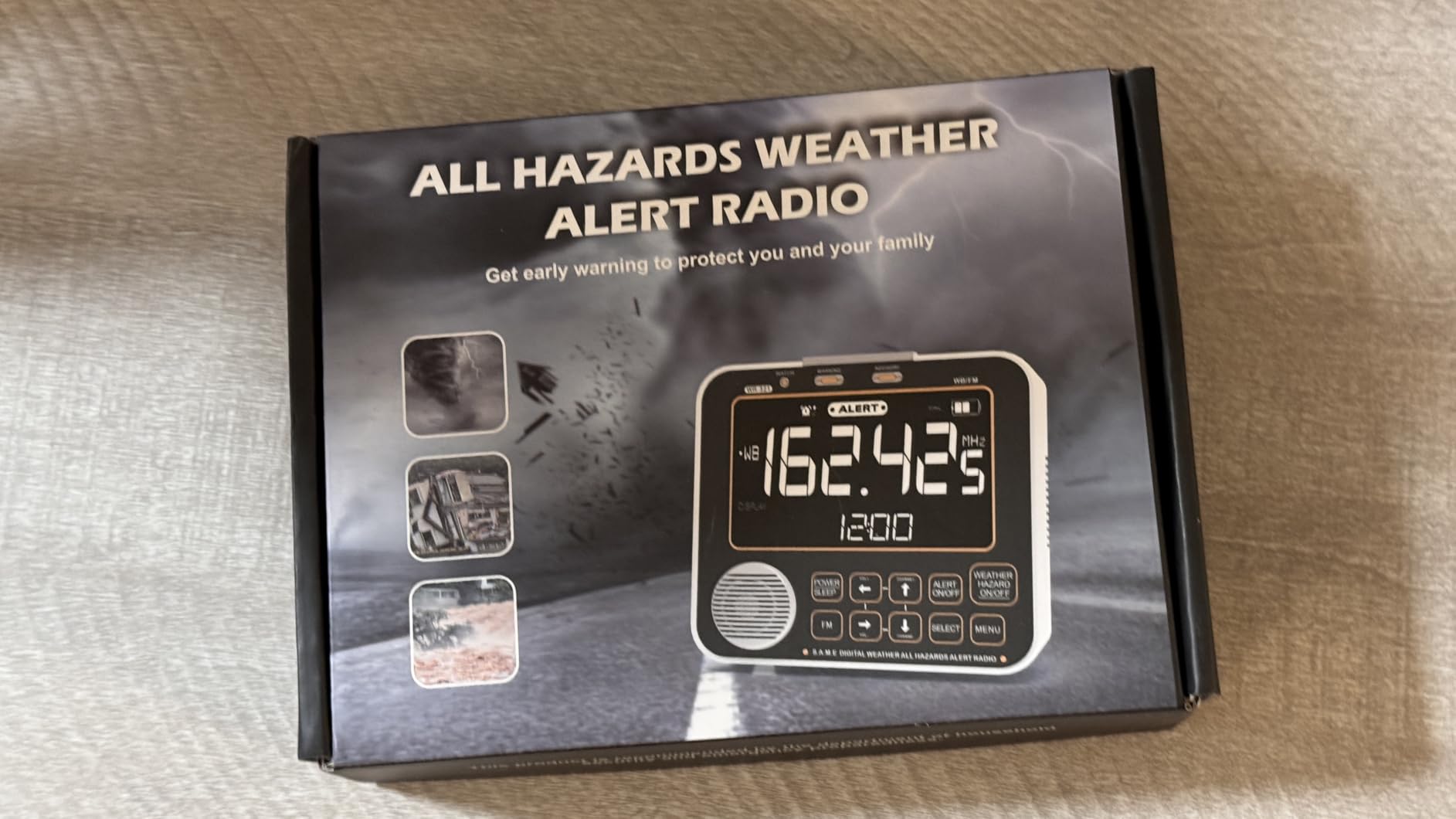NOAA Weather Alert Radio for Home - S.A.M.E. Localized Programming | 23 Country Codes & 75+ Emergency Alerts, Battery Backup, External Antenna and Warning Light customer photo 1