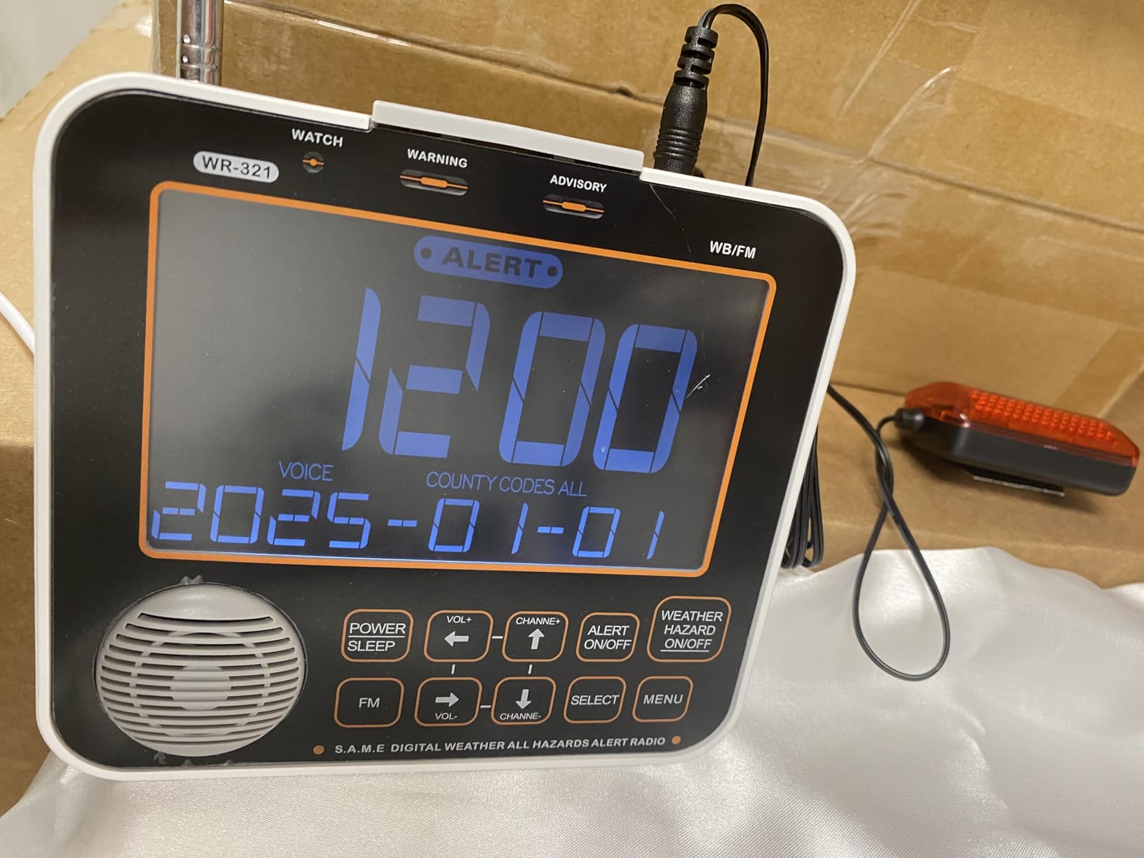 NOAA Weather Alert Radio for Home - S.A.M.E. Localized Programming | 23 Country Codes & 75+ Emergency Alerts, Battery Backup, External Antenna and Warning Light customer photo 2