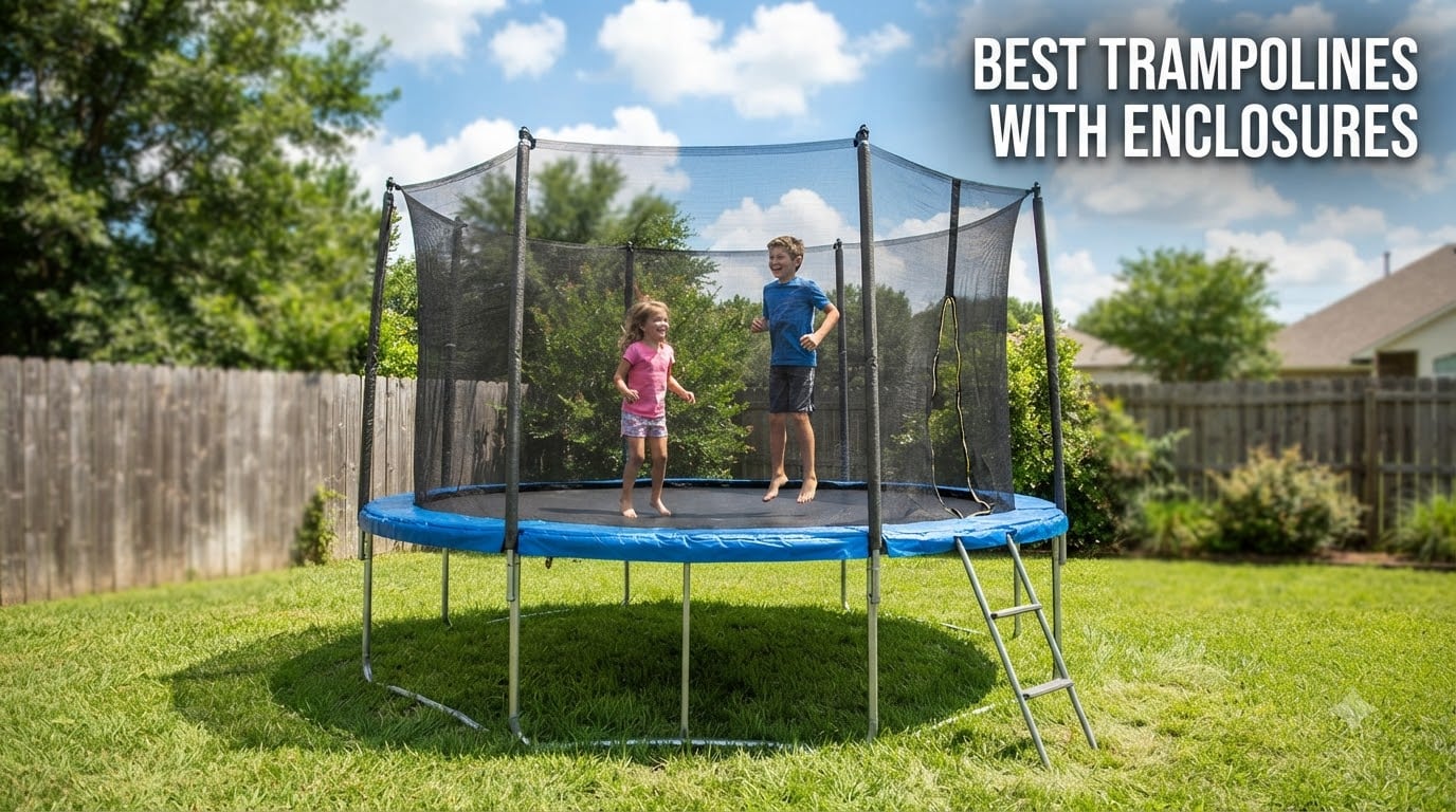 best trampolines with enclosures