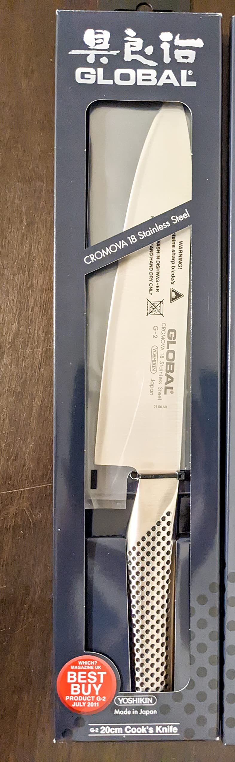 Global - 8 inch, 20cm Chef's Knife,Silver customer photo 2
