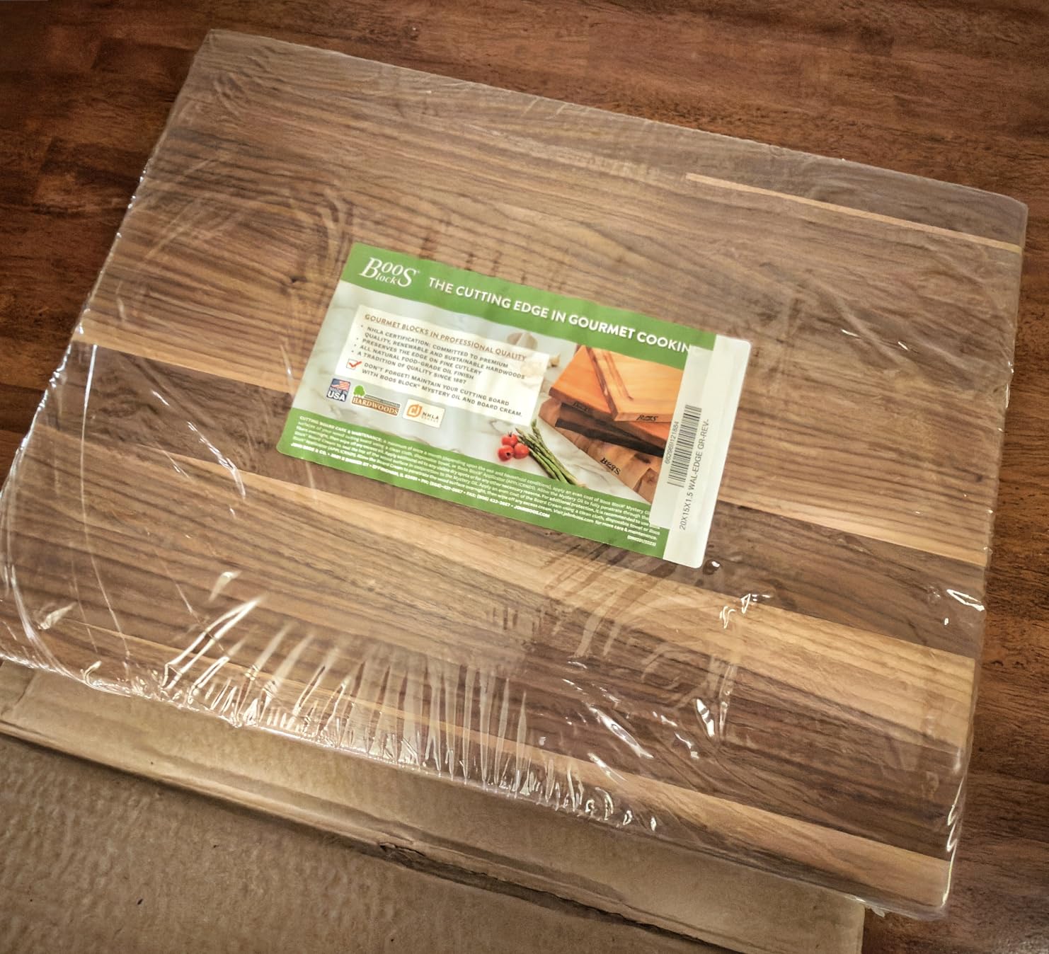 John Boos R-Board Series Rectangular Wooden Maple Cutting Board 18”x12” customer photo 1