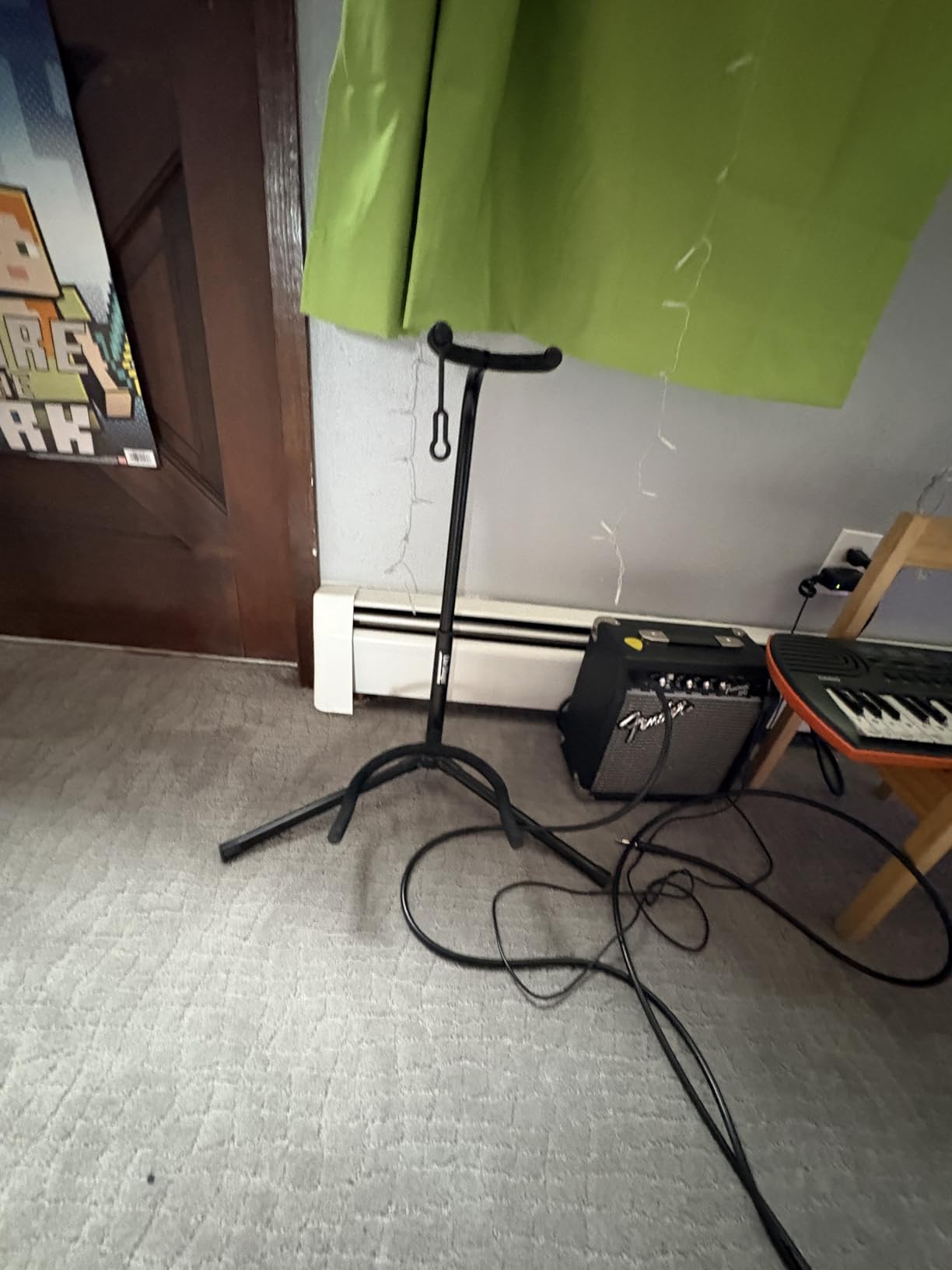 OnStage XCG4 Black Tripod Guitar Stand, Single customer photo 1