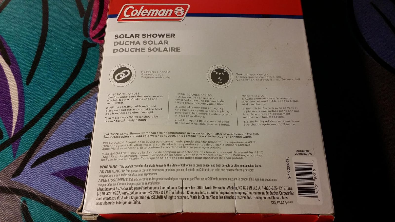 Coleman 5-Gallon Solar Shower customer photo 2