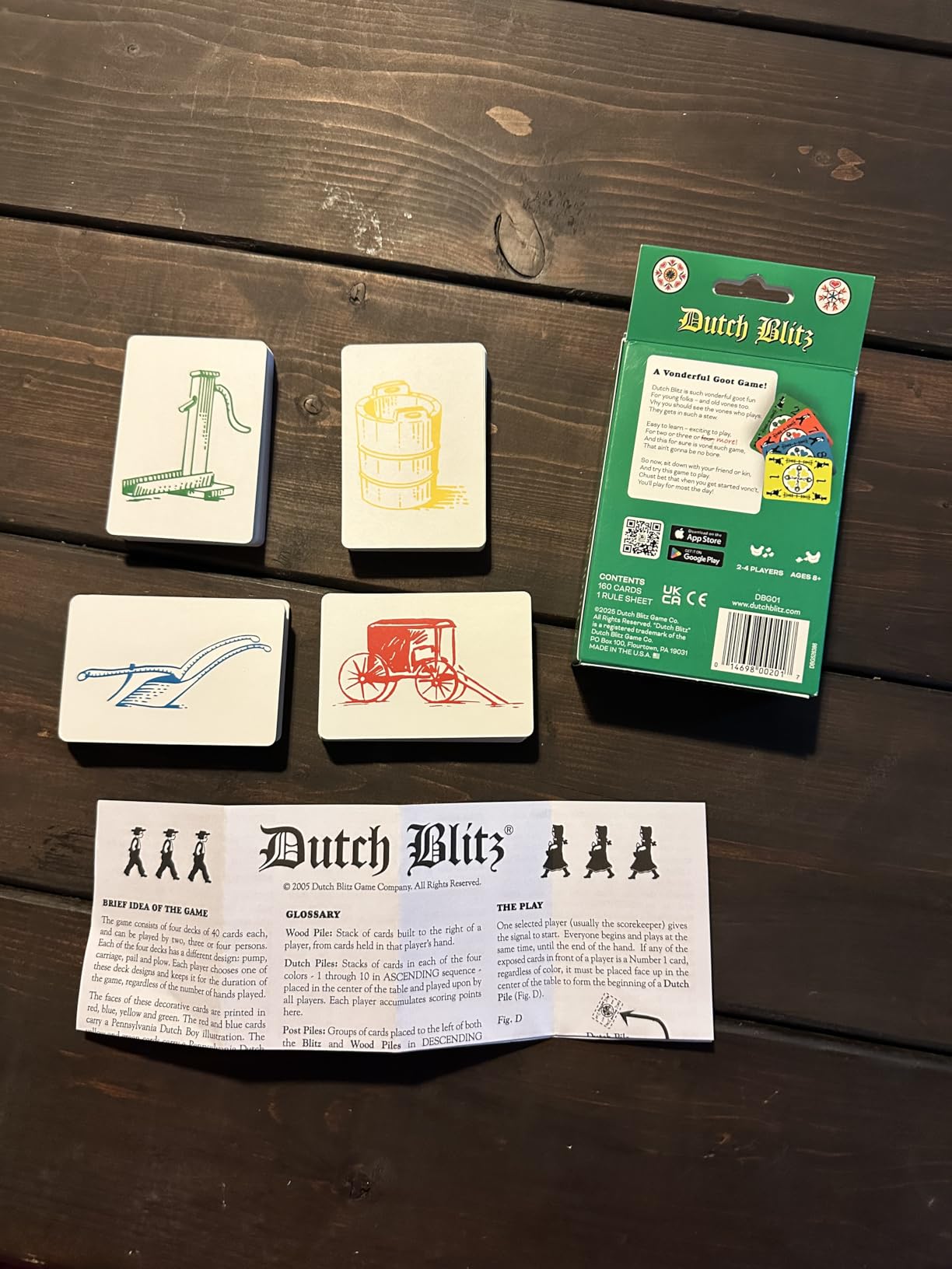 Dutch Blitz Card Game - Original Fast Paced Family Game with 160 Cards | Exciting 2-4 player competition for ages 8+, includes 4 colorful decks, simple rules, and quick-to-learn strategy play customer photo 2