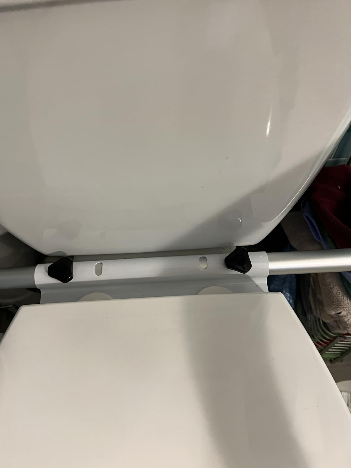 Medline Toilet Handle Safety Rail, Aluminum Grab Bar for Bathroom, 27.5