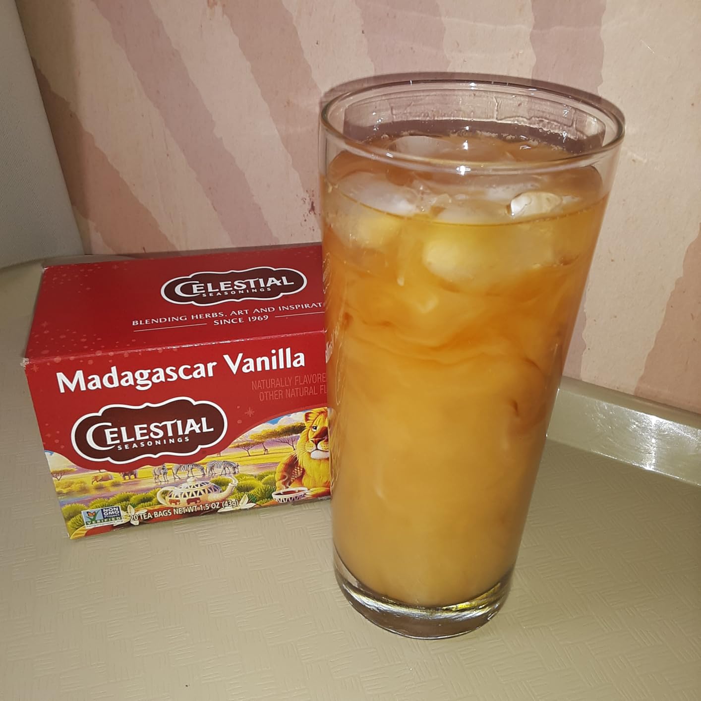 Celestial Seasonings Rooibos Madagascar Vanilla Herbal Tea, Caffeine Free, 20 Tea Bags Box (Pack of 6) customer photo 2