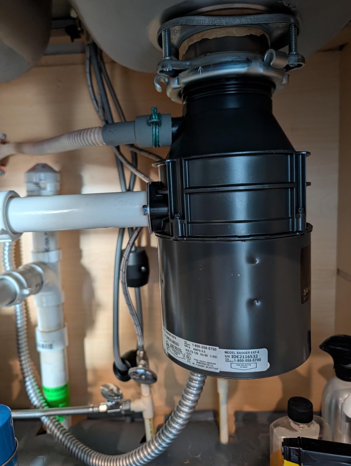 InSinkErator Badger 5XP Garbage Disposal, Badger Series 3/4 HP Continuous Feed Food Waste Disposer customer photo 2