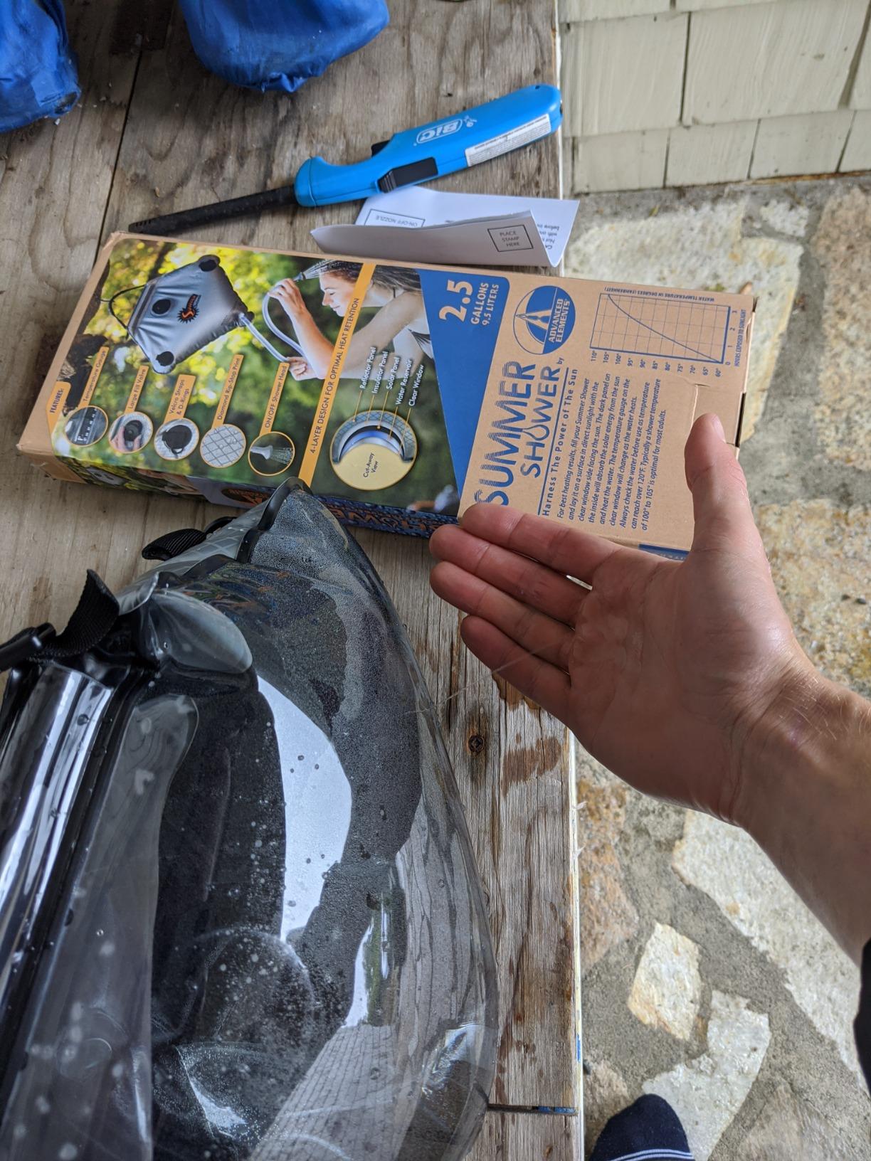 Advanced Elements 2.5 Gallon Summer Shower / Solar Shower,Silver customer photo 2