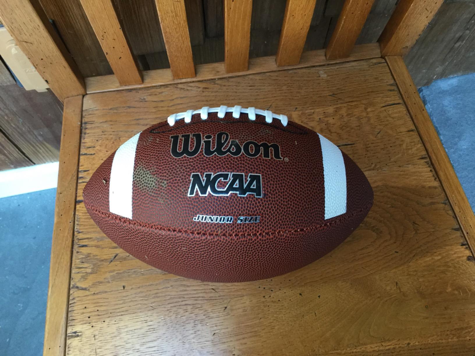 Wilson NCAA Supreme Composite Leather Football w/Pump & Tee - Junior Size, Brown customer photo 2
