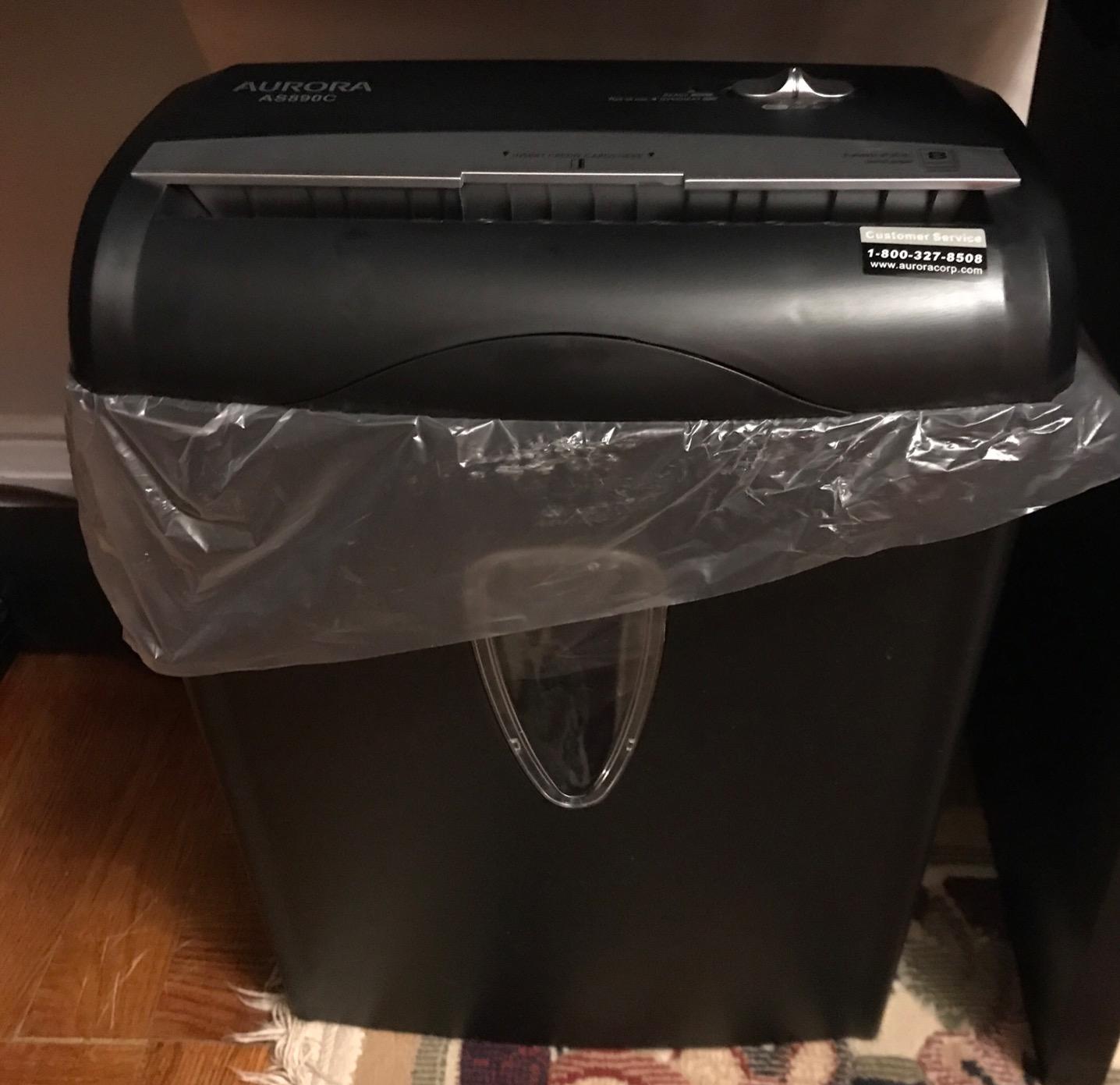 Aurora AS890C 8-Sheet Cross-Cut Paper/Credit Card Shredder with Basket customer photo 1
