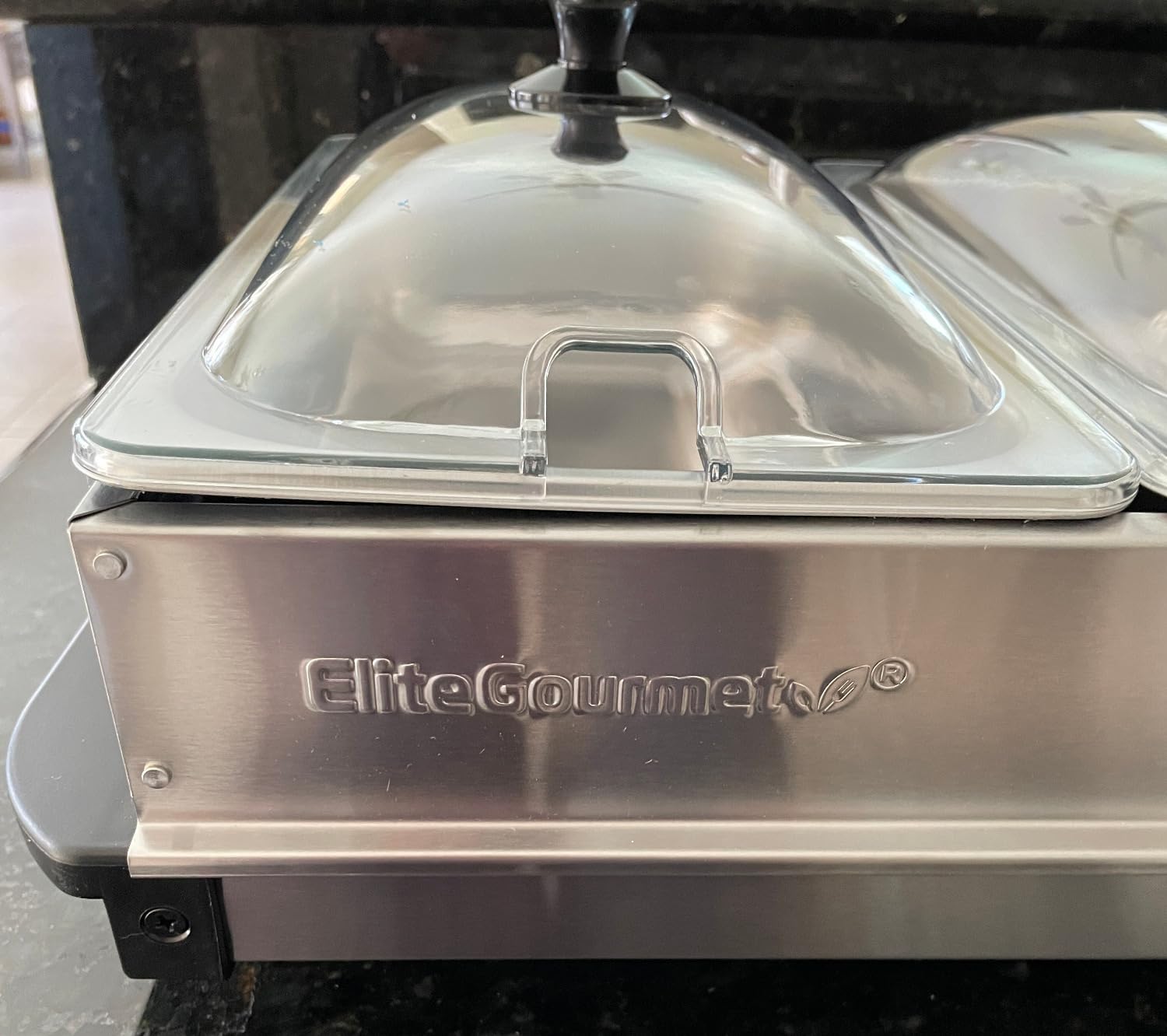 Elite Gourmet EWM-6171 Triple Buffet Server, 7.5 Qt, Stainless Steel customer photo 1