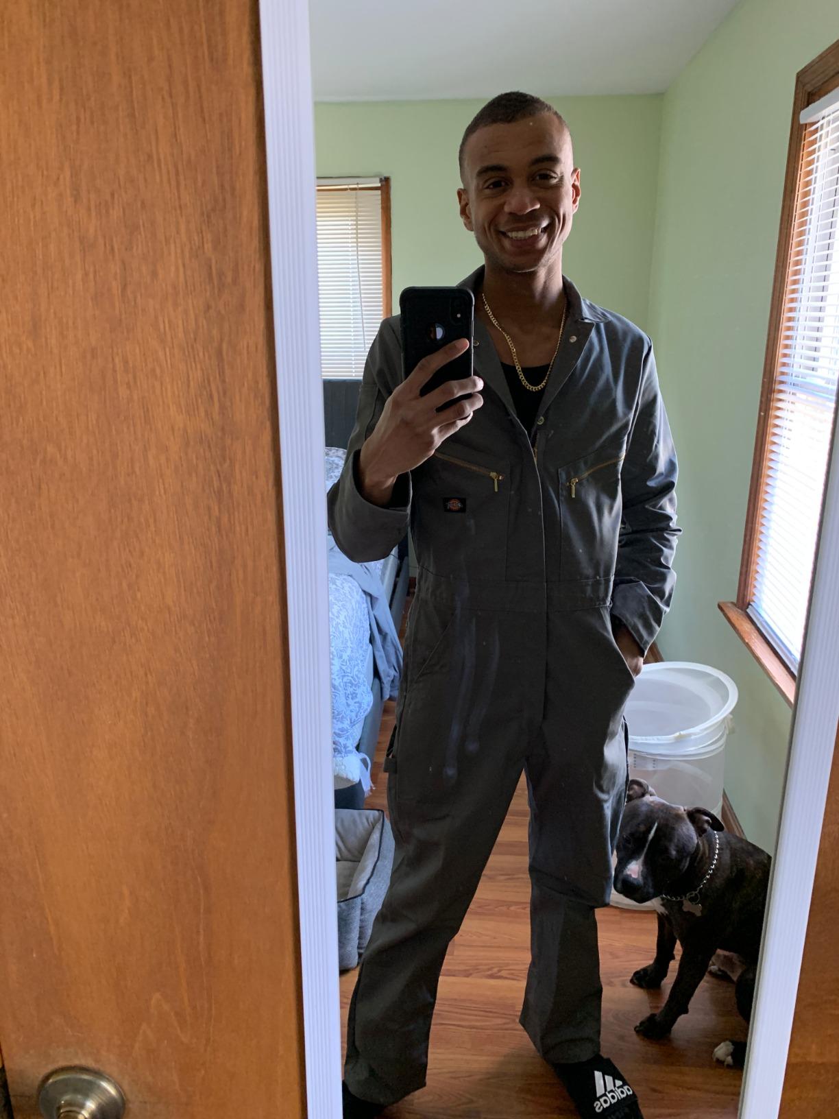 Dickies Men’s Deluxe Long Sleeve Coveralls – 7.5 oz Twill Mechanic Jumpsuit with Zipper Front Industrial Uniform Fit customer photo 2