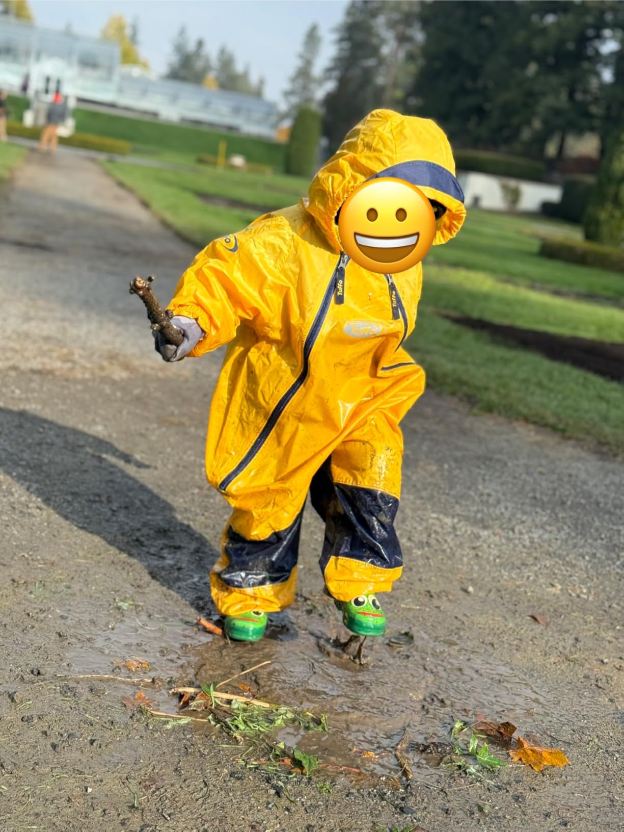 Tuffo Muddy Buddy Kids Waterproof Rain Suit One-Piece Coverall, Dual Zippers, Sealed Seams, Reinforced Knees – Boys & Girls customer photo 2