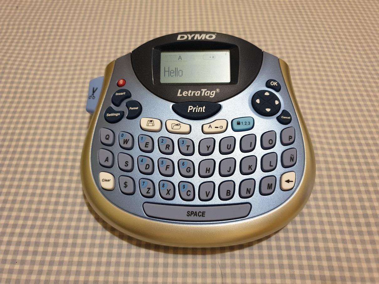DYMO LetraTag Bundle, Handheld 100T Printer, Portable, QWERTY Keyboard, Includes 13ft Black on White Labels and 13ft Black on Clear Labels - Home Organization, Crafting, Labeling customer photo 1