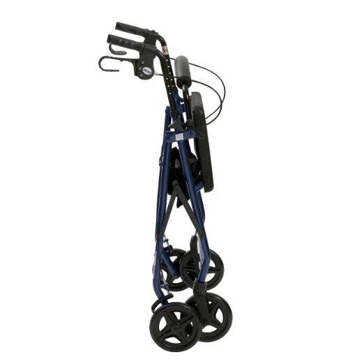 Drive Medical R728BL Foldable Rollator Walker with Seat, Blue customer photo 2