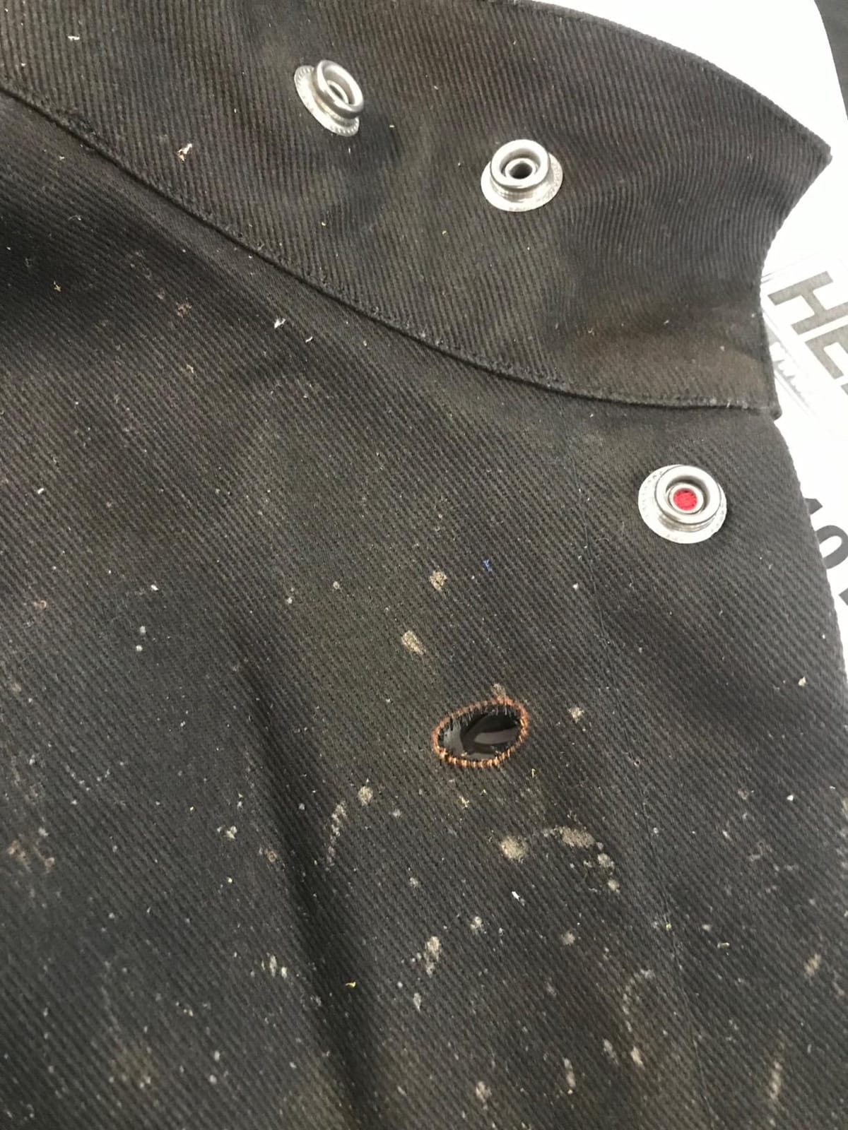 BSX BX9C Black W/Red Flames Cotton Welding Jacket - XL customer photo 1