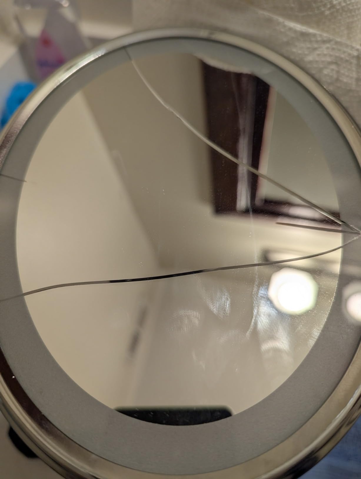 Conair Lighted Makeup Mirror, LED Vanity Mirror, 1X/7X Magnifying Mirror, Double Sided, Corded in Polished Chrome customer photo 1