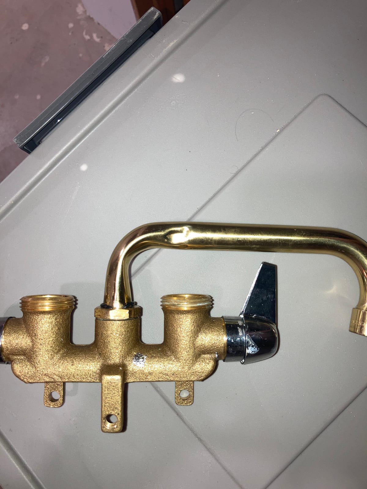 Homewerks Worldwide 3310-250-RB-B Rough Brass Laundry Faucet, No Size customer photo 2