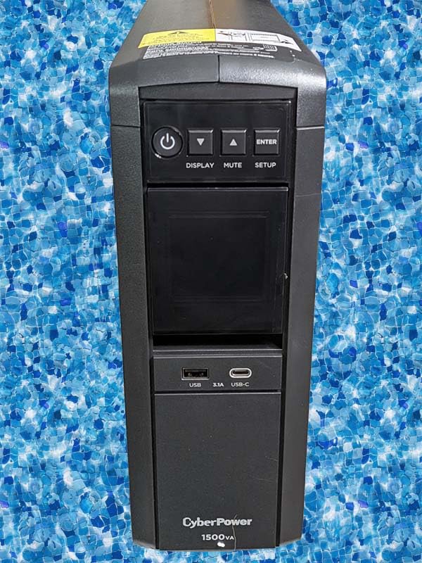 CyberPower CP1500PFCLCD PFC Sinewave UPS Battery Backup and Surge Protector, 1500VA/1000W, 12 Outlets, AVR, Mini Tower, UL Certified customer photo 1