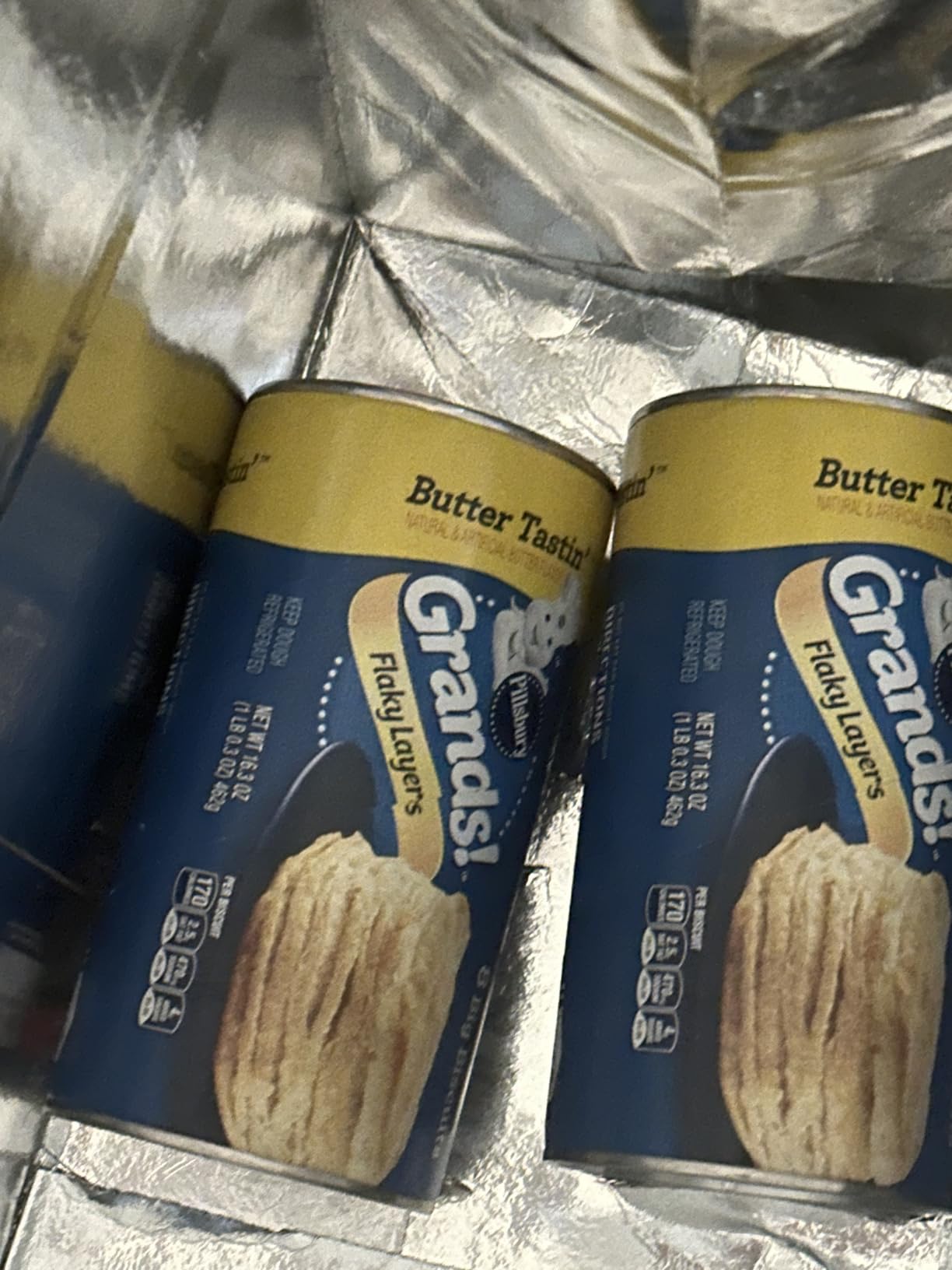Pillsbury Grands! Butter Tastin' Flaky Layers Biscuits, 8 ct, 16.3 oz customer photo 1