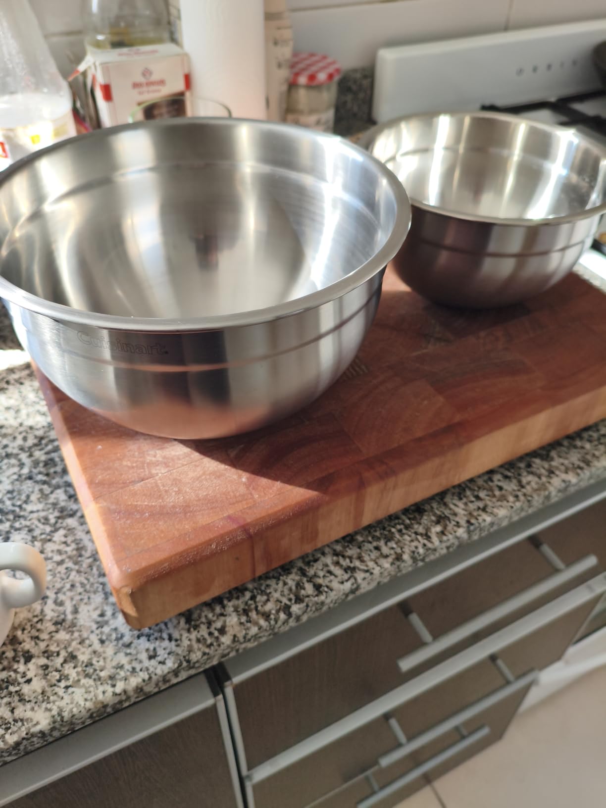 Cuisinart Mixing Bowl Set, Nesting Bowls, Stainless Steel, 3-Piece customer photo 1