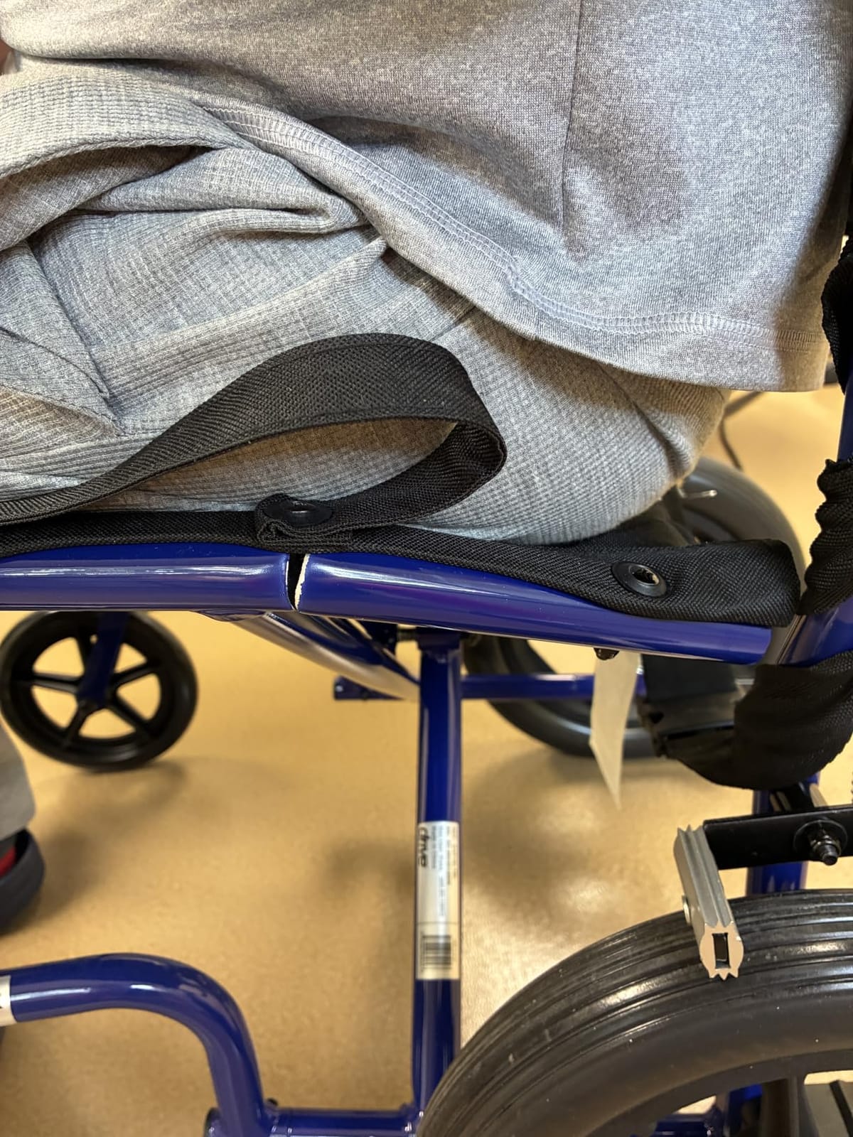 Lightweight Expedition Transport Wheelchair with Hand Brakes, Red customer photo 2