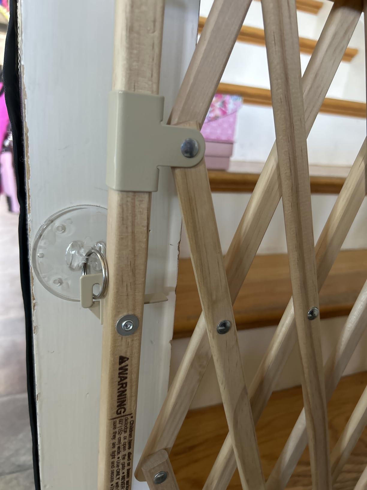 Evenflo Expansion Walk-Thru Room Divider Baby Gate (Natural Wood) customer photo 1
