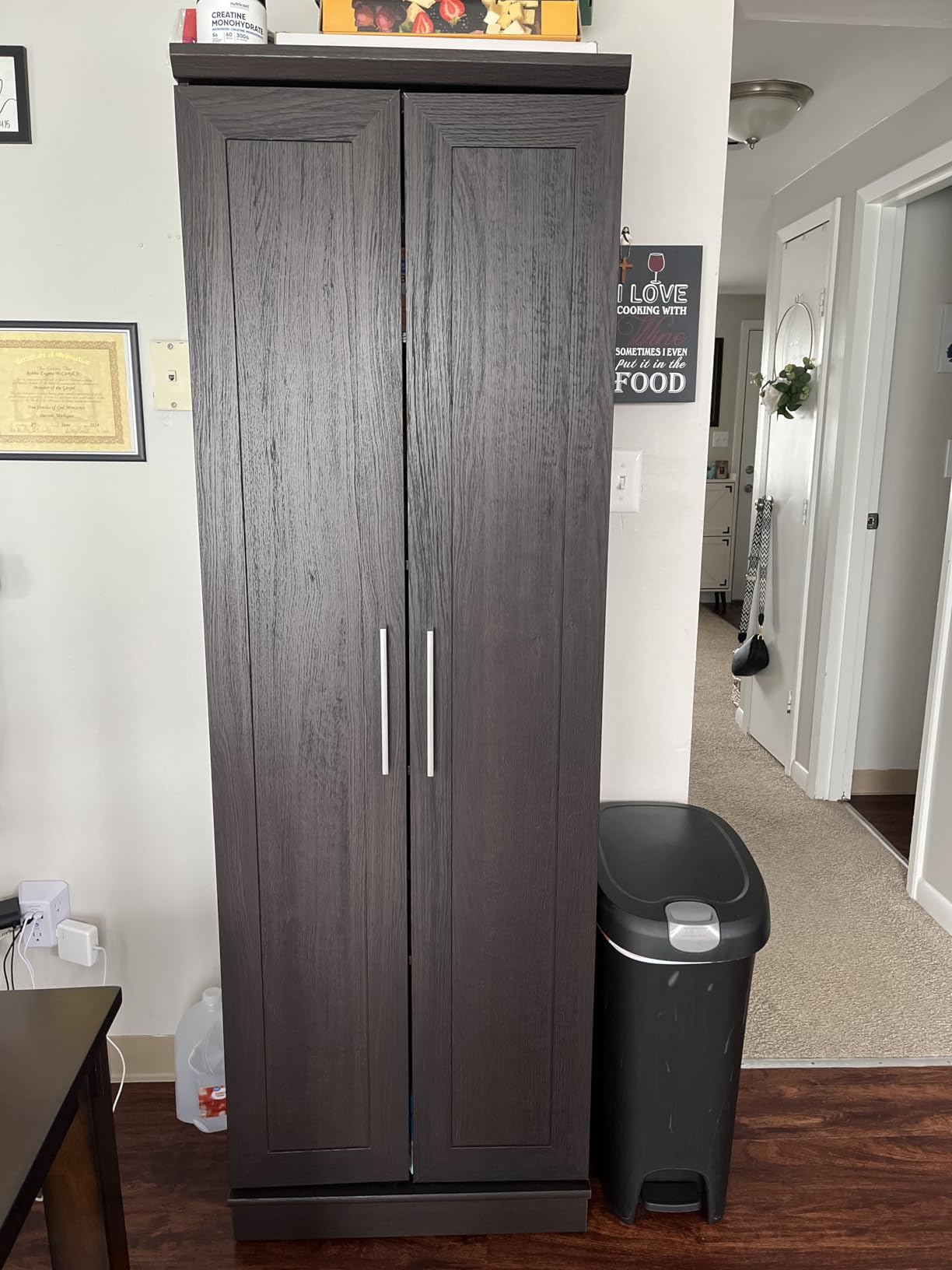 Sauder HomePlus Storage Cabinet/ Pantry cabinets, Dakota Oak finish customer photo 2