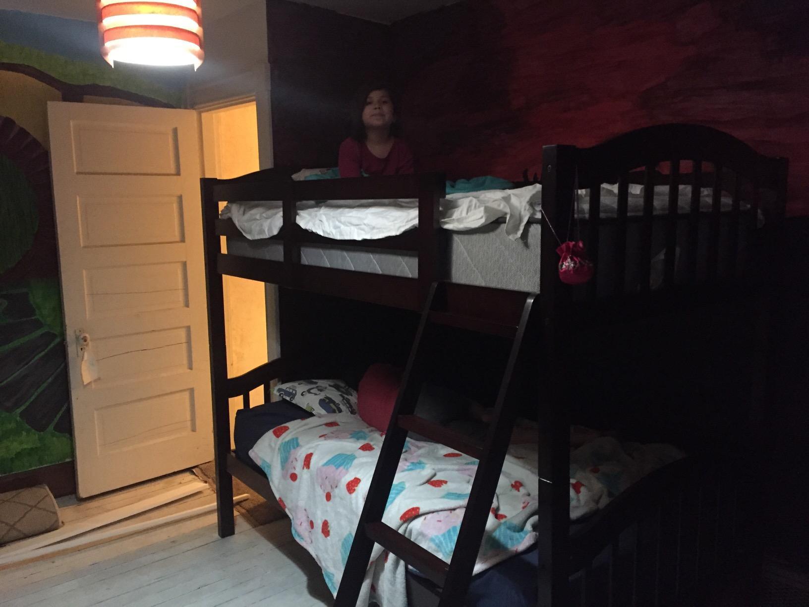Storkcraft Long Horn Twin-Over-Twin Bunk Bed, White customer photo 2