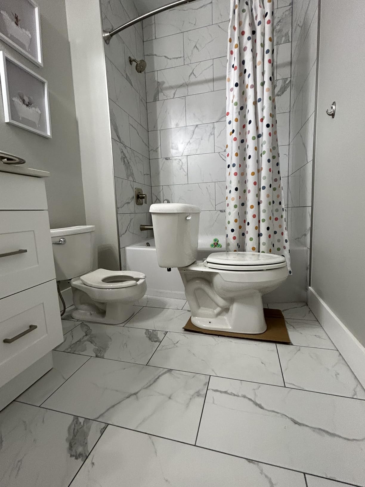 American Standard Baby Devoro Kids Elongated Toilet, 1.28 GPF, White customer photo 2