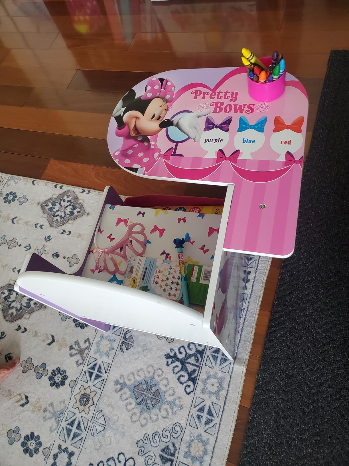 Delta Children Chair Desk With Storage Bin, Disney Minnie Mouse customer photo 1